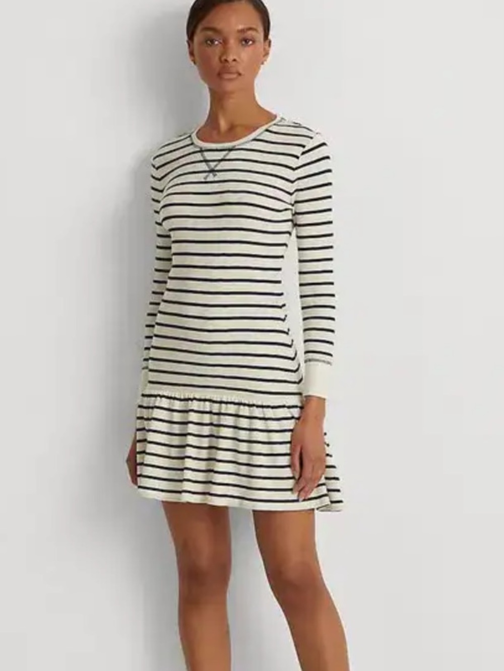 ralph lauren waffle knit midi dress Lauren Striped Drop Waist Cotton 2X premium Mikado satin wedding dress